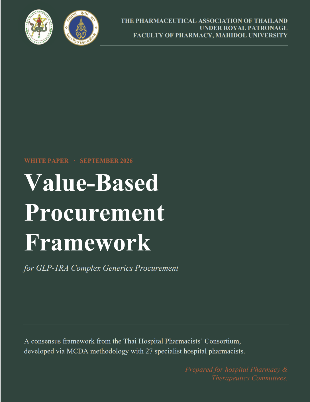 Value-Based Procurement Framework for GLP-1RA Complex Generics Procurement